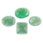 Green Emerald – 16.99 Carats (Ratti-18.77) Panna ~ 4 Pcs Seller Pack
